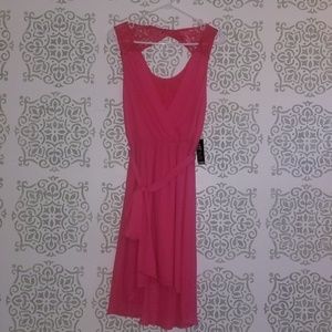 New Express pink dress sz M